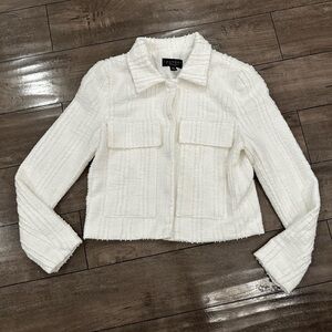 EUC Laundry by Shelli Segal XS White coat